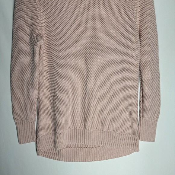 Duluth Trading Co Womens Tunic Knit Sweater Size Large Pink Mock Neck High-Low - Picture 4 of 7